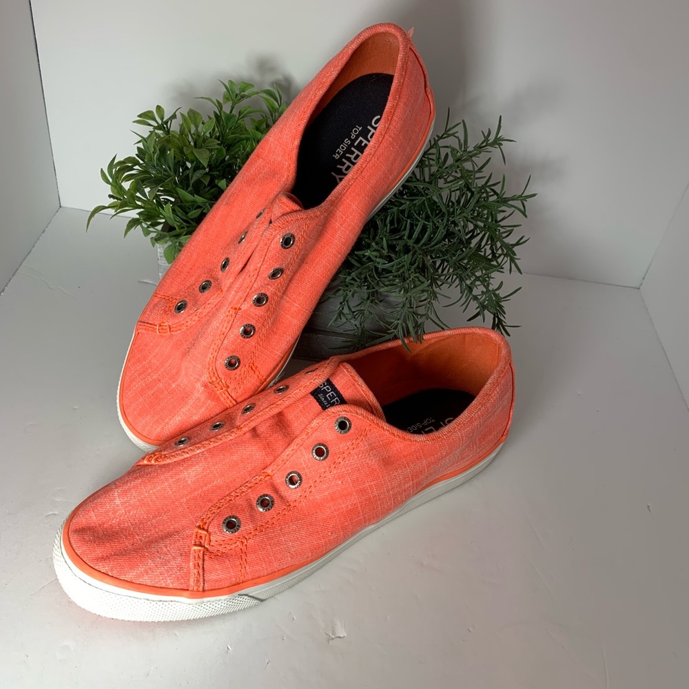 Sperry Seacoast Ripstop Womens 10 Slip On Sneaker